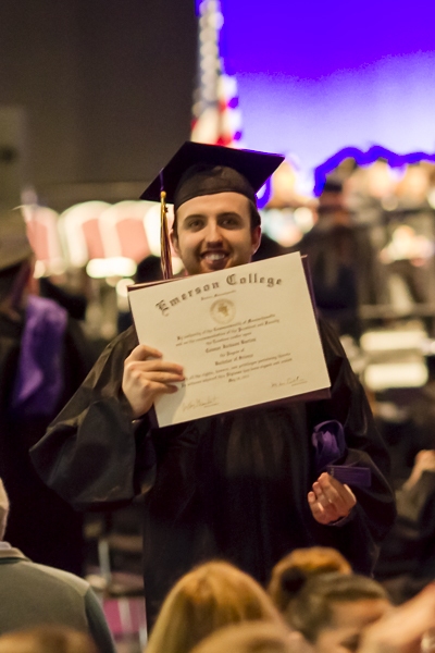 Connor with Diploma