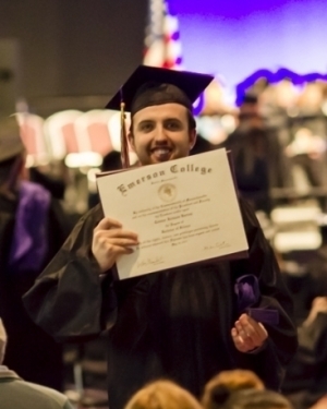 Connor with Diploma